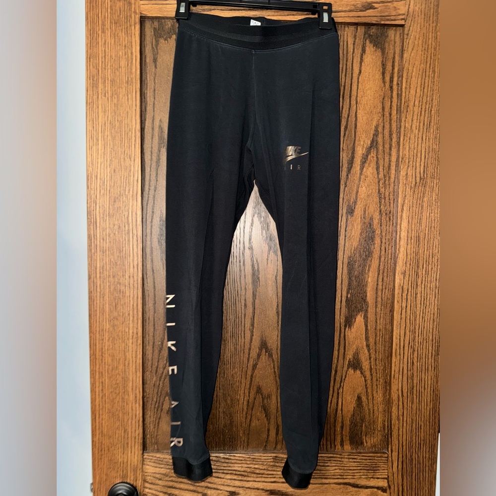Nike Black Leggings with Metallic Logo